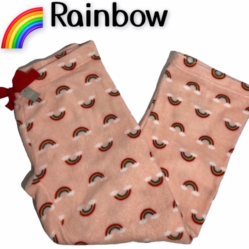 Sleep Pants Rainbow Plush Loungewear Rainbows XL